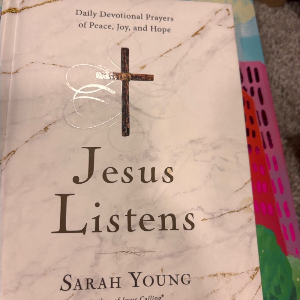 Jesus Listens Devotional Book - White Marble Cover